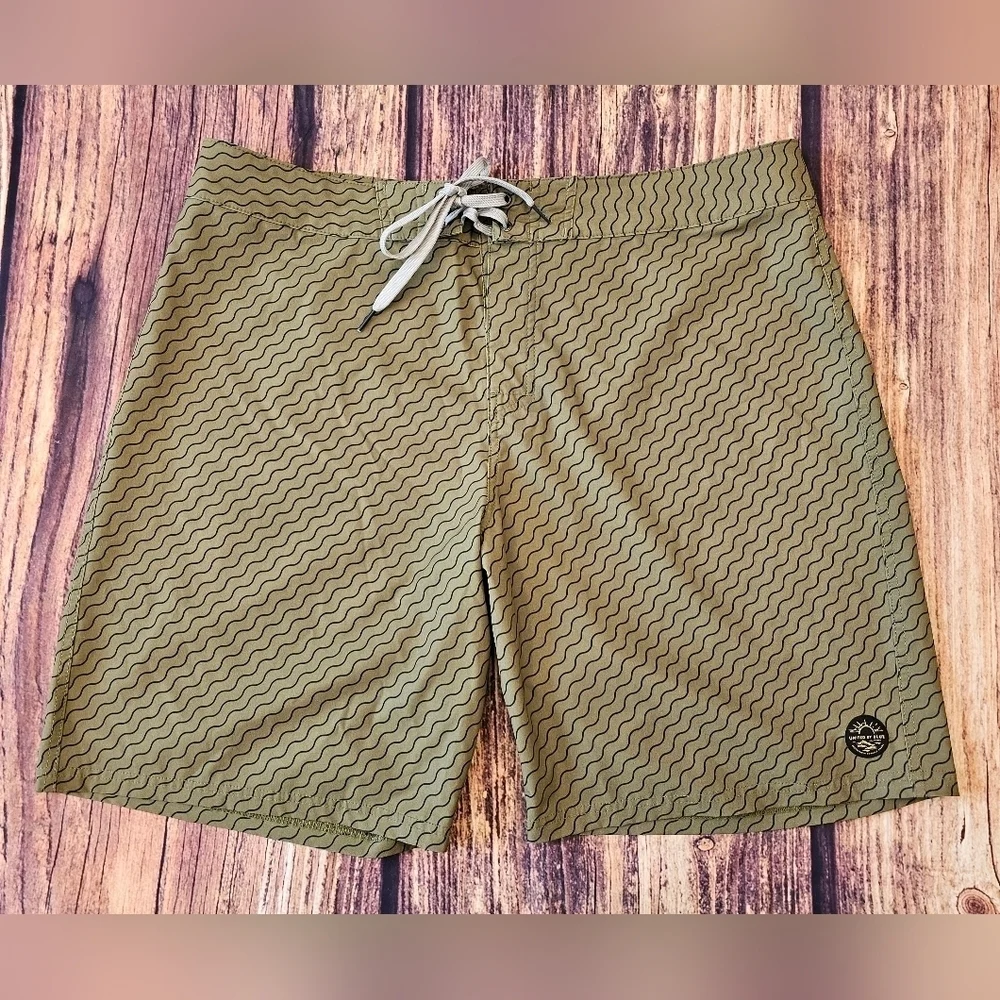 United By Blue Men’s Size 36 Quick Dry Sustainable Swim Shorts Trunks Boardshort